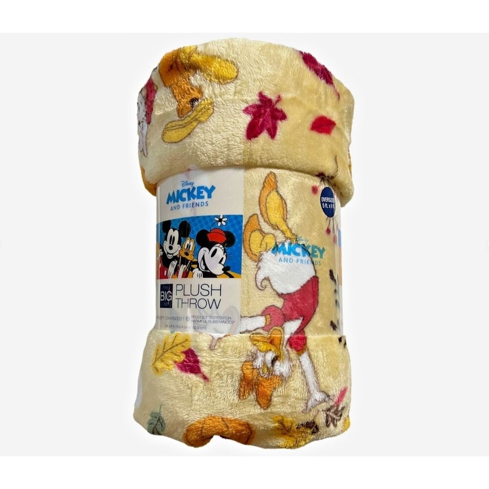 Oversized Plush Mickey & Friends Donald Daisy Throw Blanket 5' x 6' The Big One